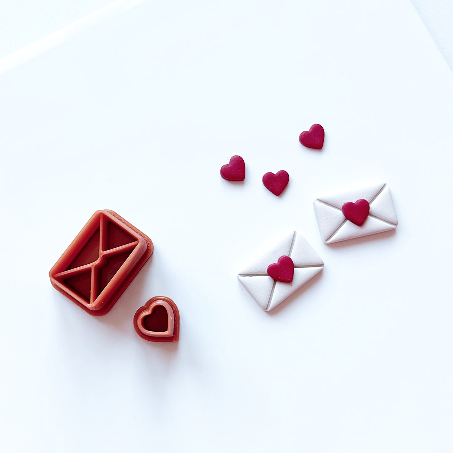 Envelop met hartje cutter