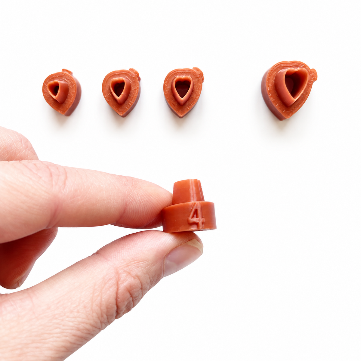Micro bloemen cutters set 2 met nummering