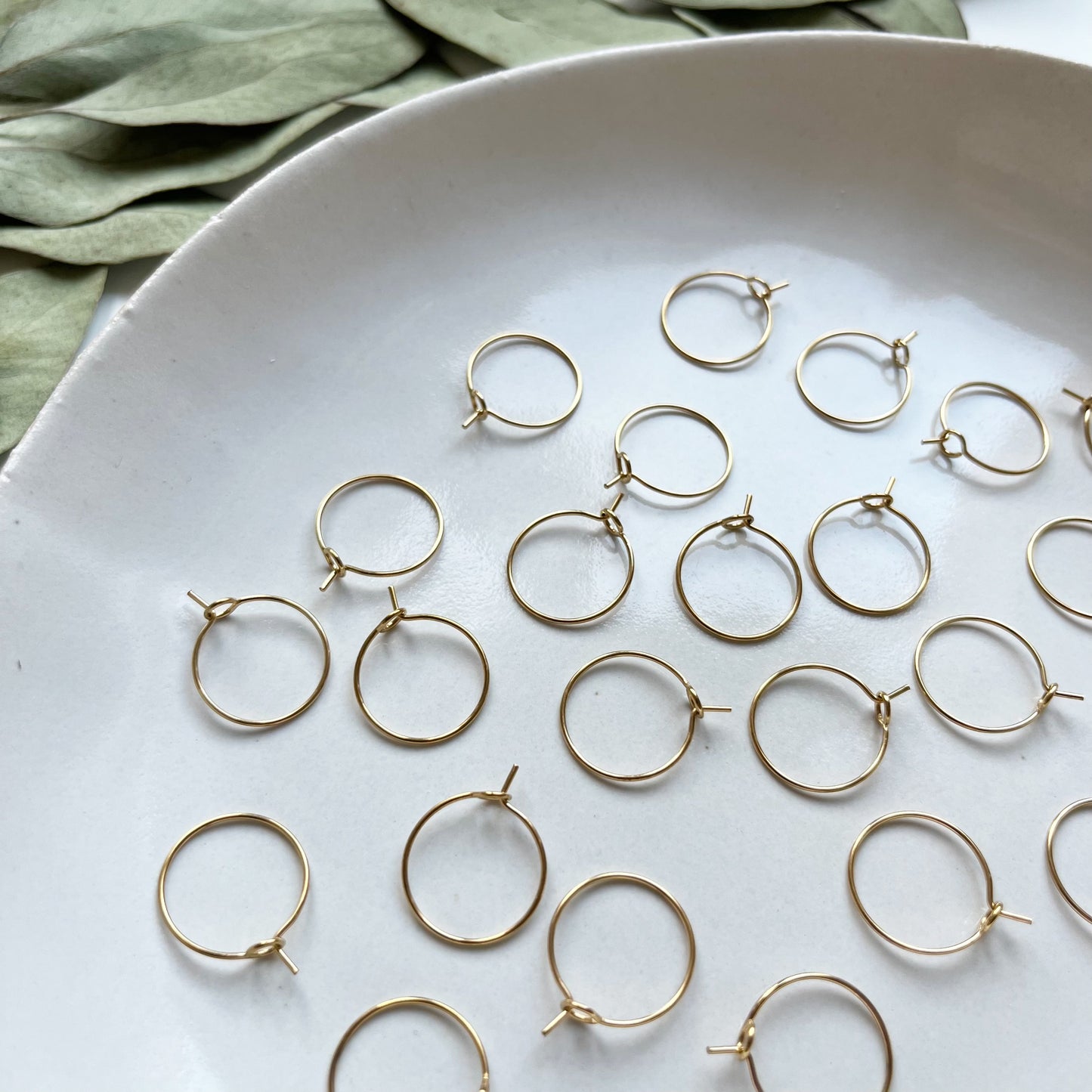 Oorring (hoop) goud 15 mm
