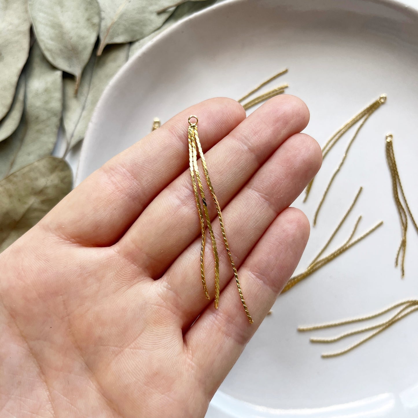 Hanger gouden slierten