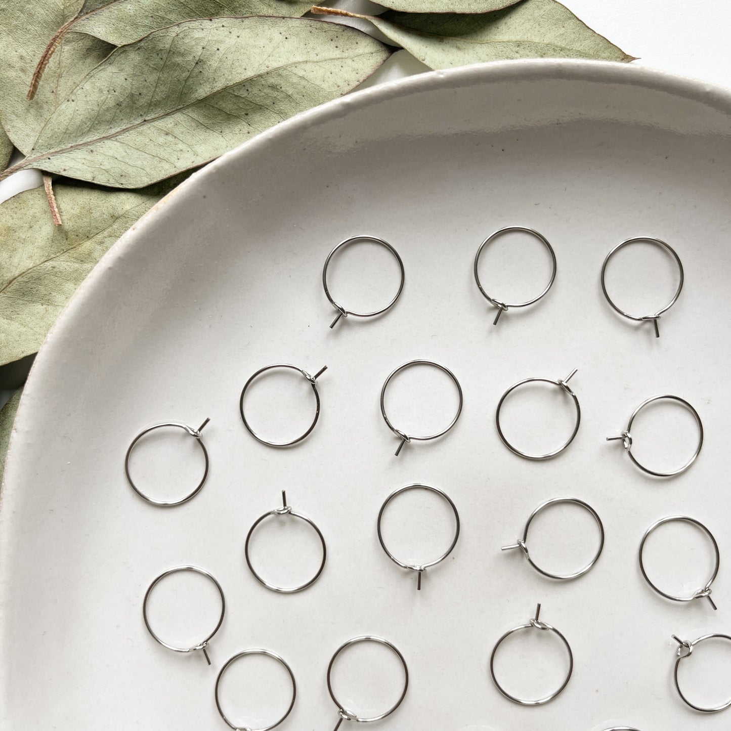 Oorring (hoop) zilver 15 mm