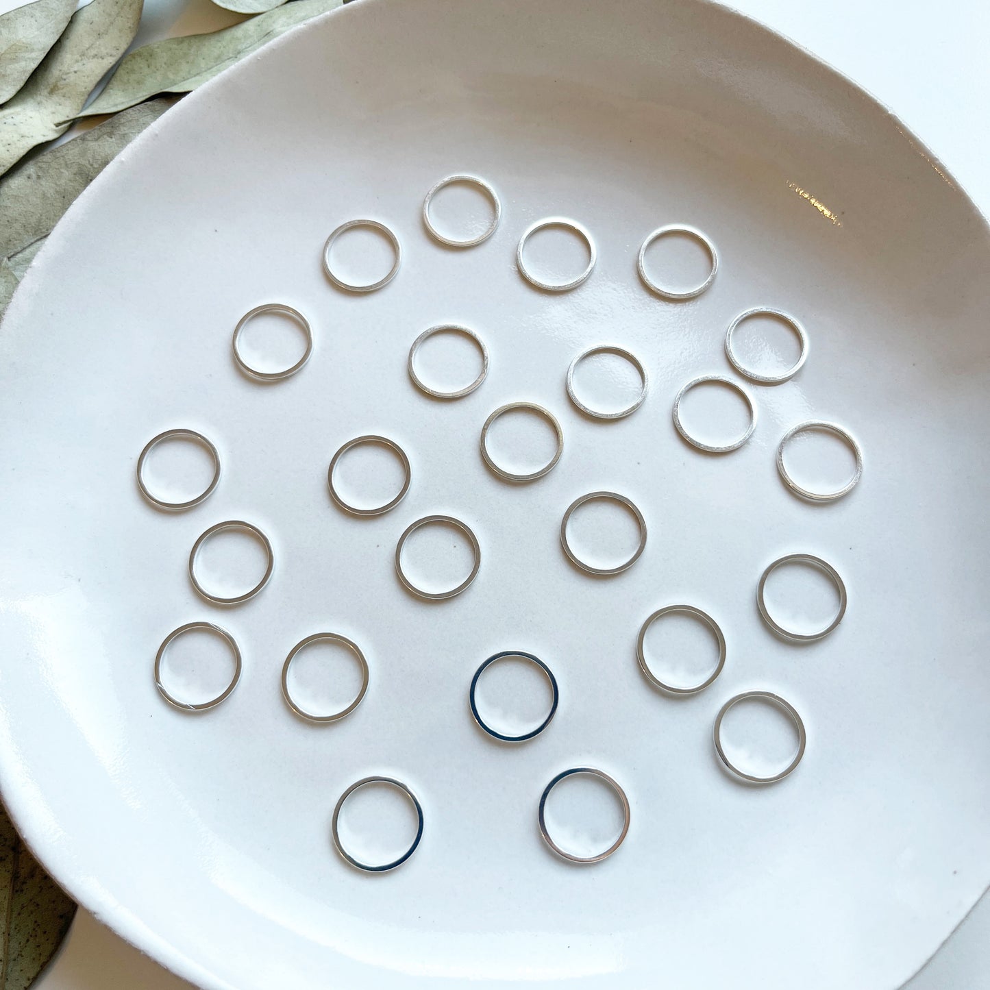 Hanger ring zilver