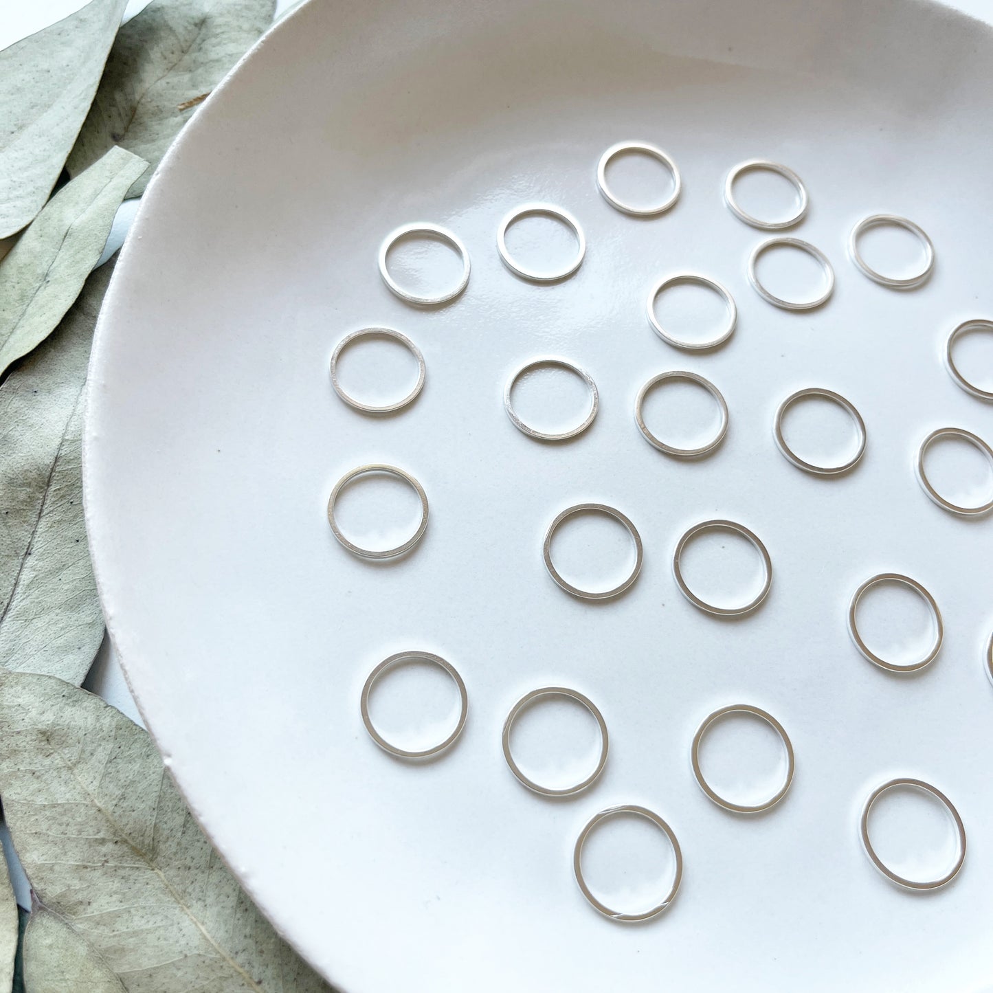 Hanger ring zilver