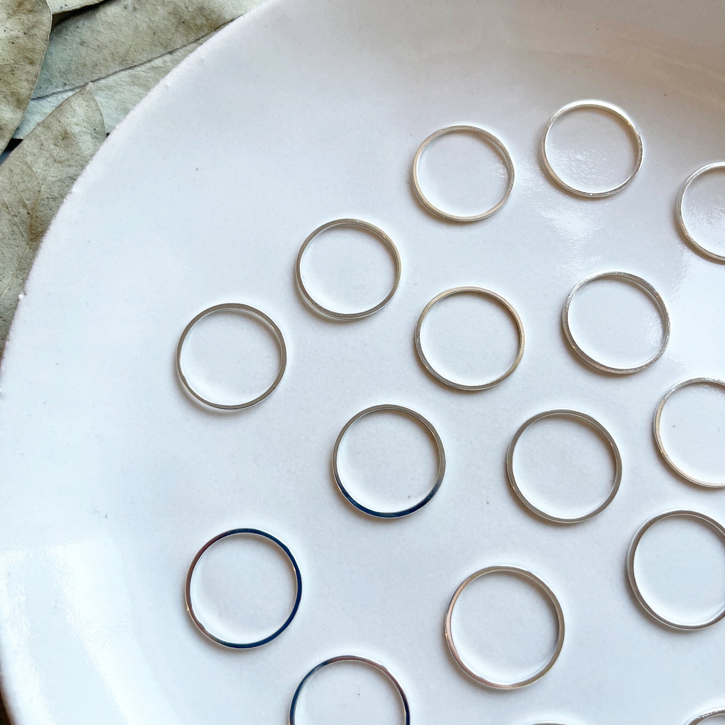 Hanger ring zilver