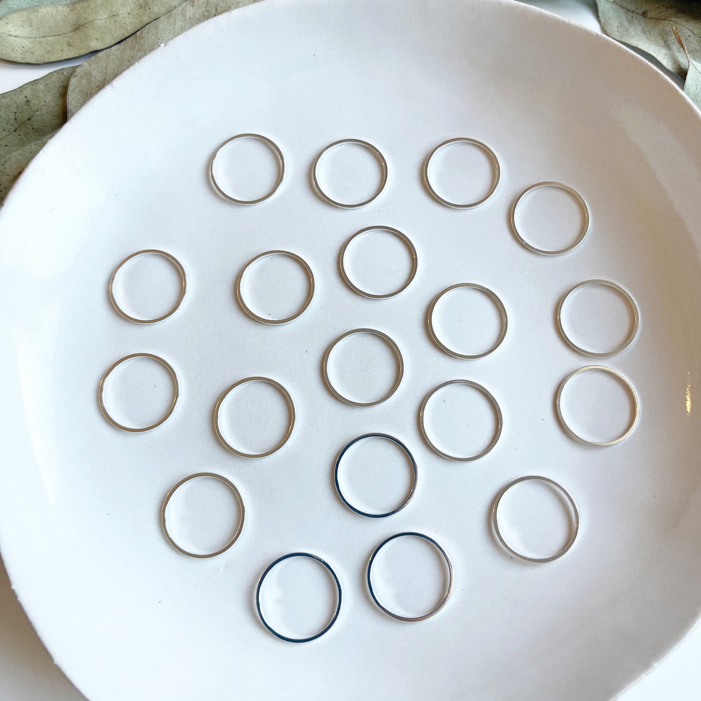 Hanger ring zilver
