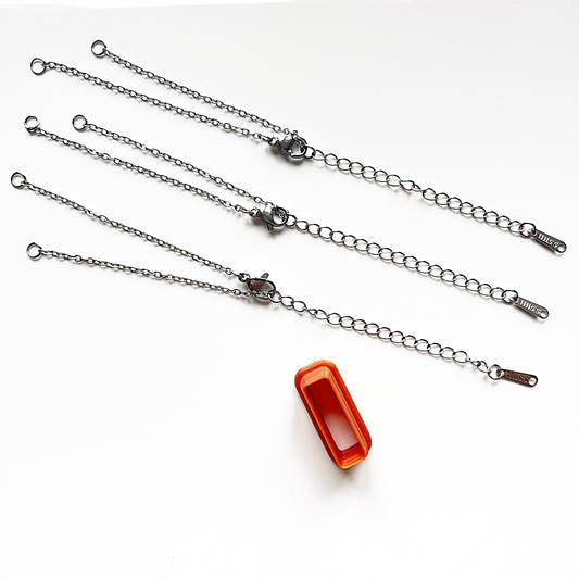 Voordeelset 3 zilveren armbandjes en cutter