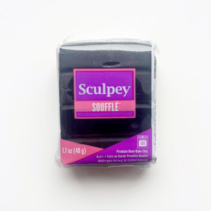 Sculpey Soufflé Poppy seed (zwart)