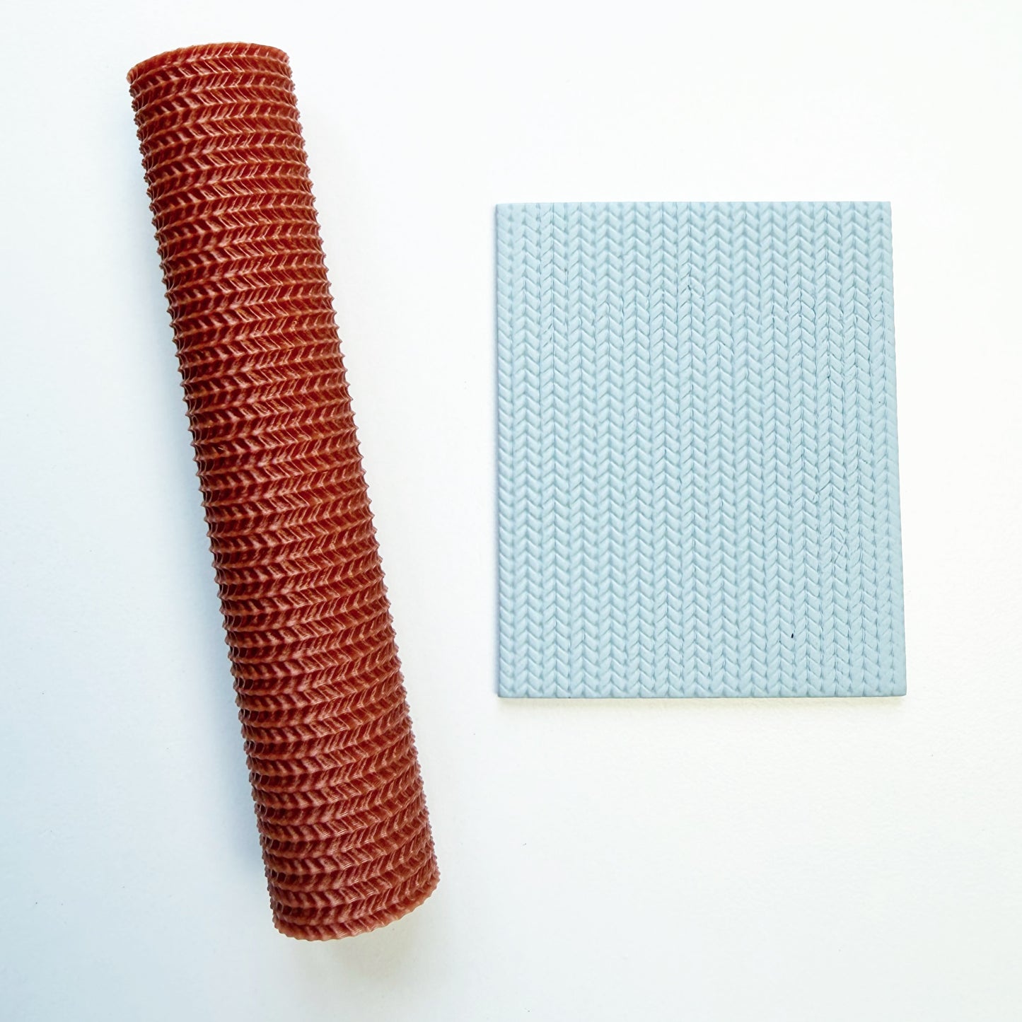 Structuurroller gebreid patroon
