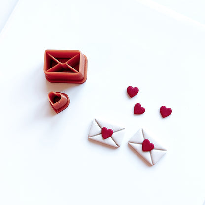 Envelop met hartje cutter