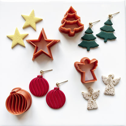 Voordeelset cutters voor kerstoorbellen