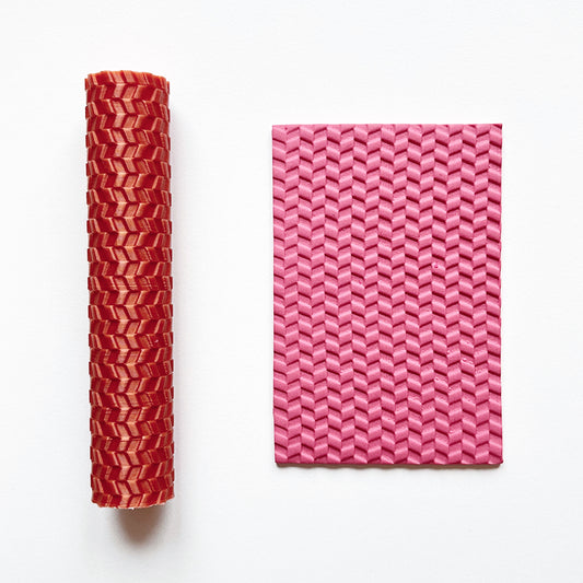 Structuurroller visgraat patroon