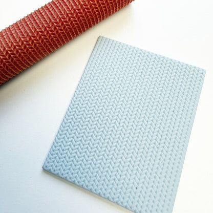 Structuurroller gebreid patroon