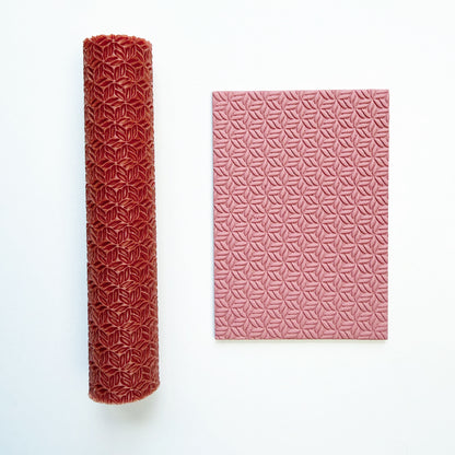 Structuurroller bloemenpatroon