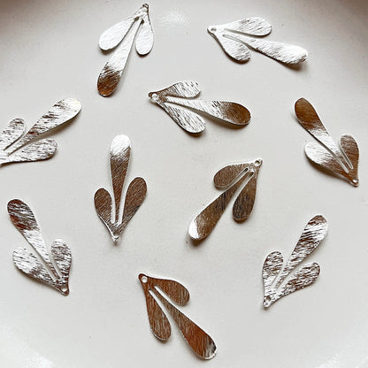 Hanger driedelig blad zilver