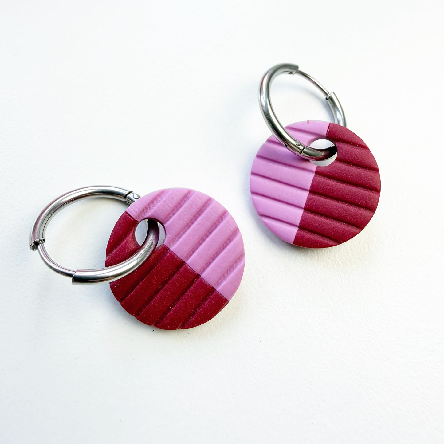Huggie rond zilver