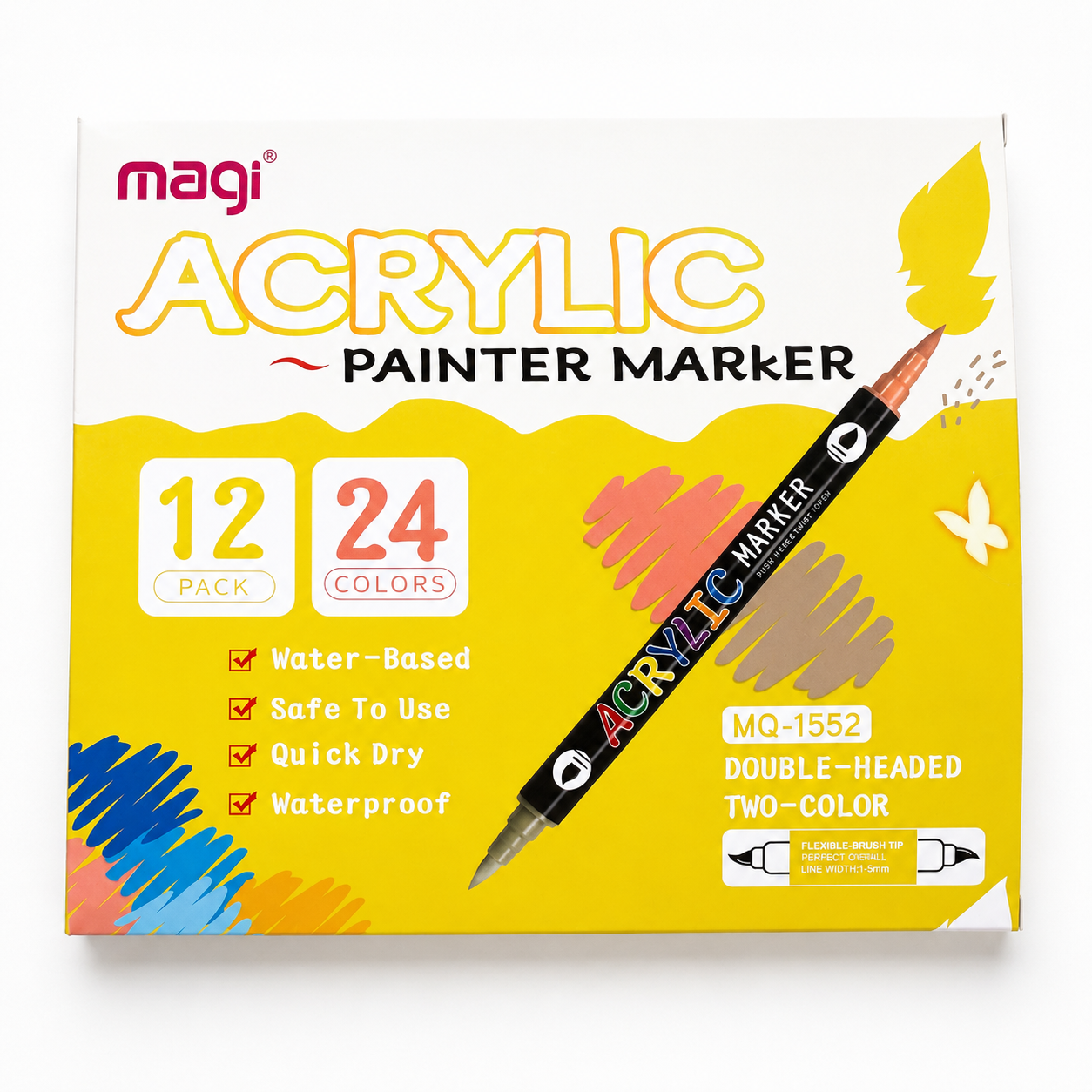 Acrylverf pennen 24 kleuren