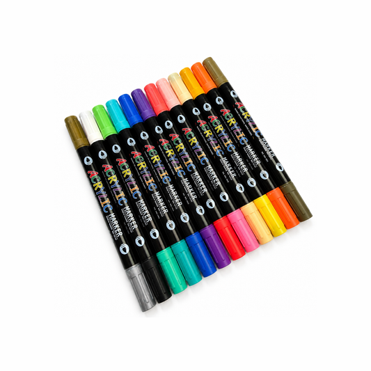 Acrylverfpennen 24 verschillende kleuren