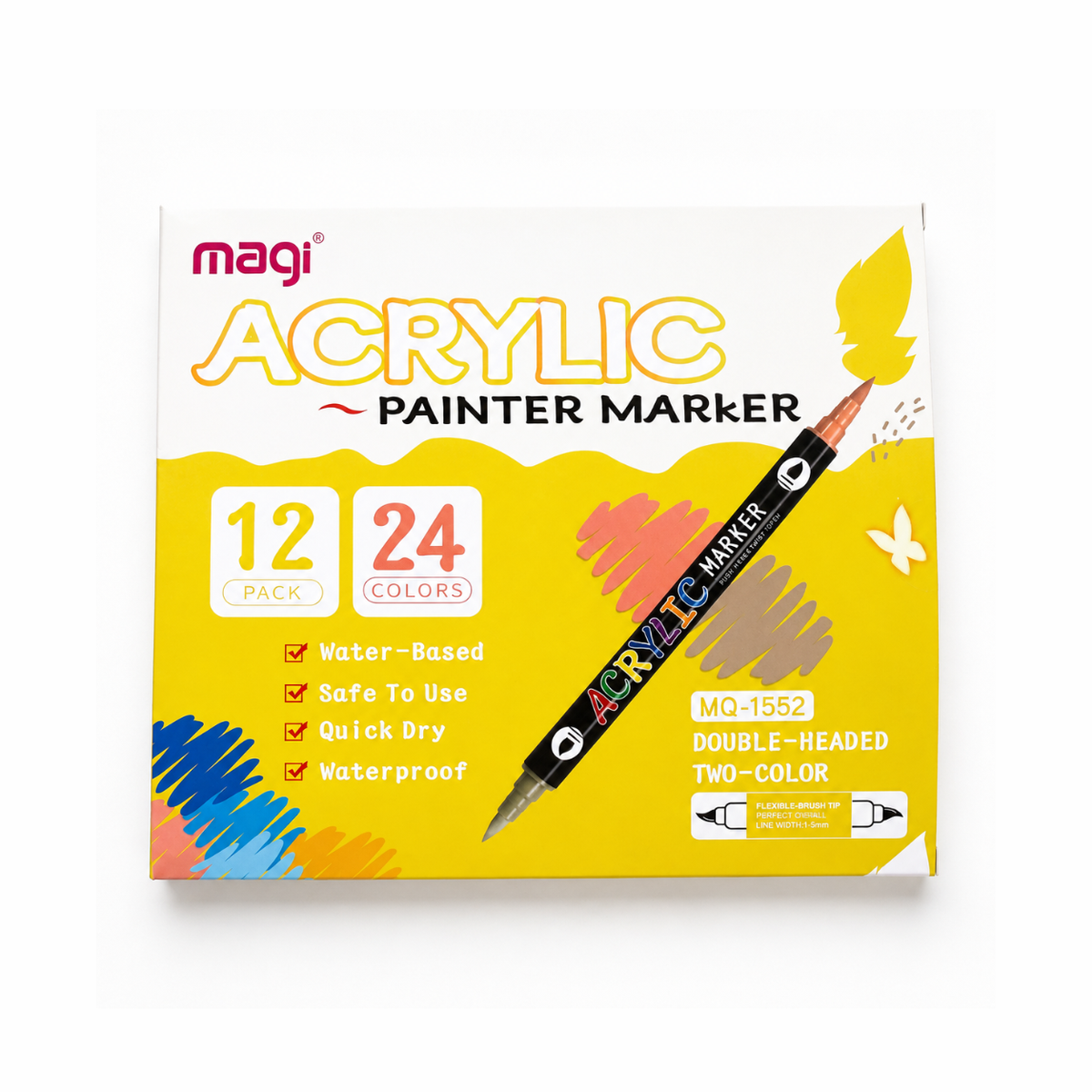 Acrylverfpennen, voeg details toe aan polymeerkleioorbellen