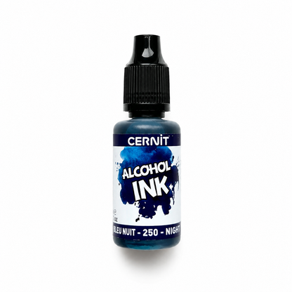 Flesje alcohol inkt, nachtblauw, Cernit