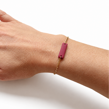 Polymeerklei armbandje rond arm, gemaakt met armbandje cutter