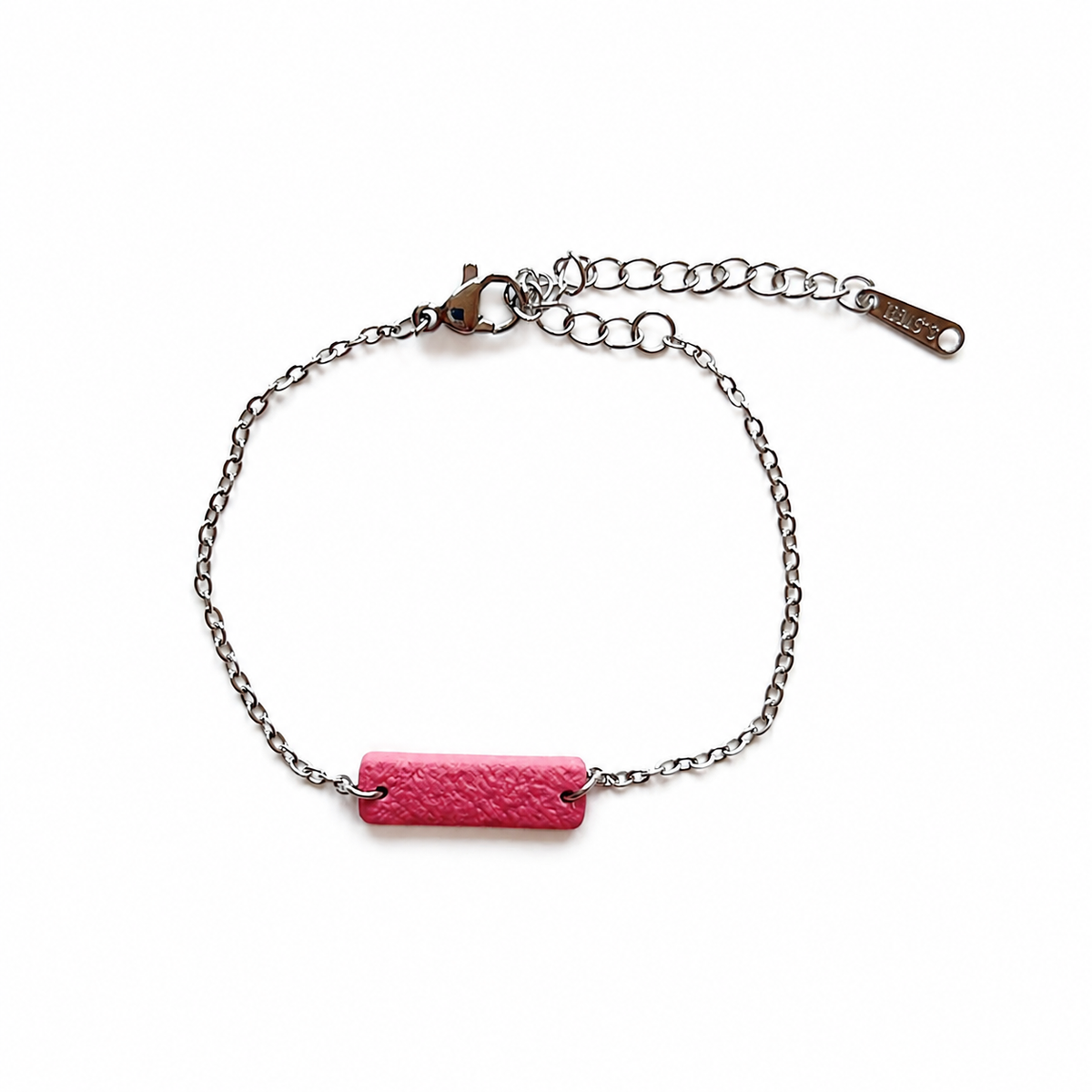 Zilveren polymeerklei armband gemaakt met de armband cutter