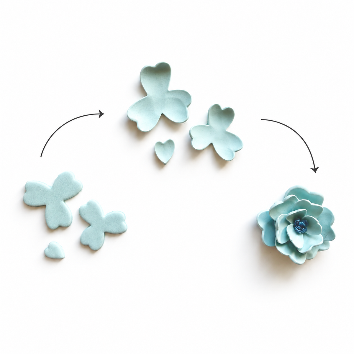 Polymeerklei bloemen maken met de bloemvormers set 1