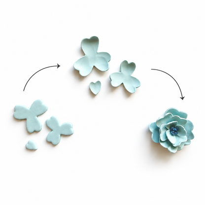 Polymeerklei bloemen maken met de bloemvormers set 1