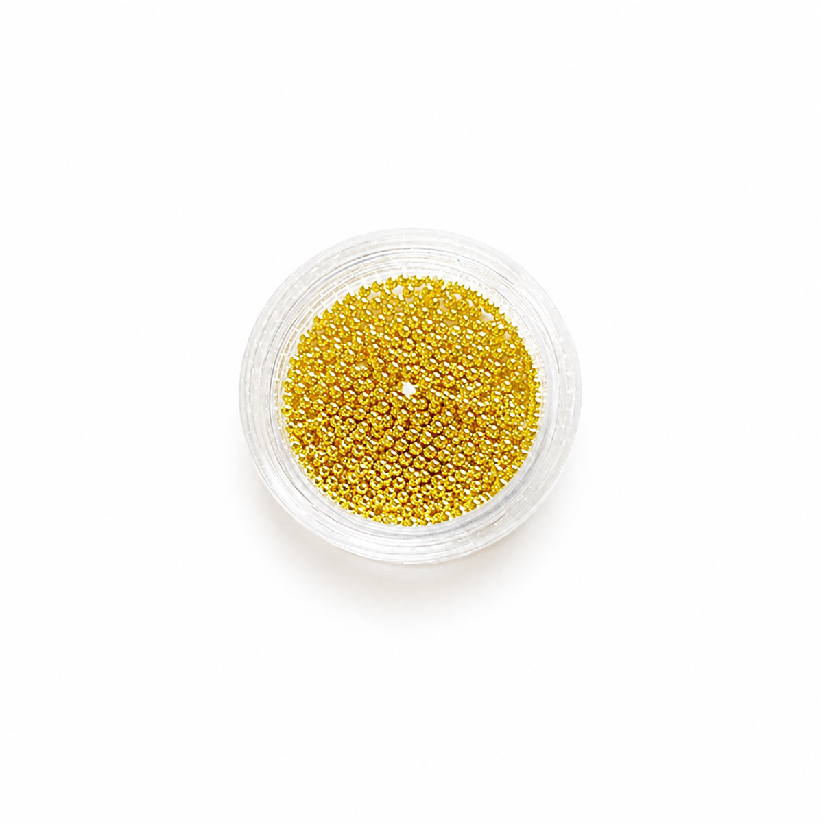 Potje met gouden caviar balls