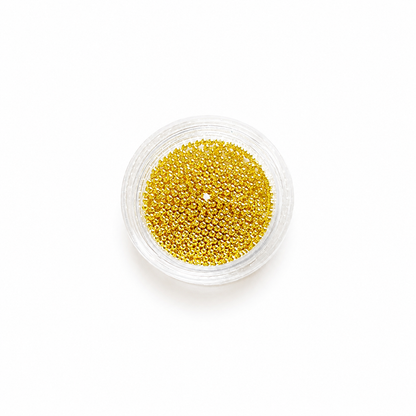 Potje met gouden caviar balls