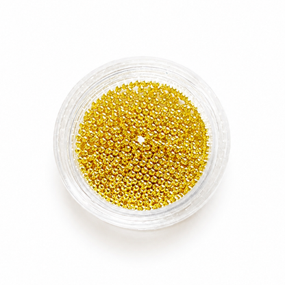 Potje met gouden caviar balls