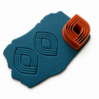 Cezanne cutter in polymeerklei gedrukt