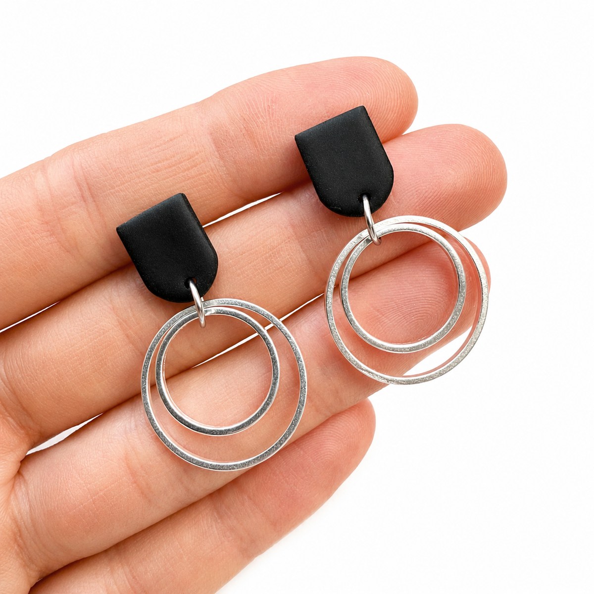 Hanger ring zilver