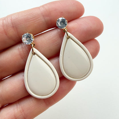 Oorsteker zirconia goud