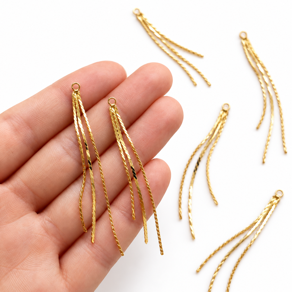 Hanger gouden slierten