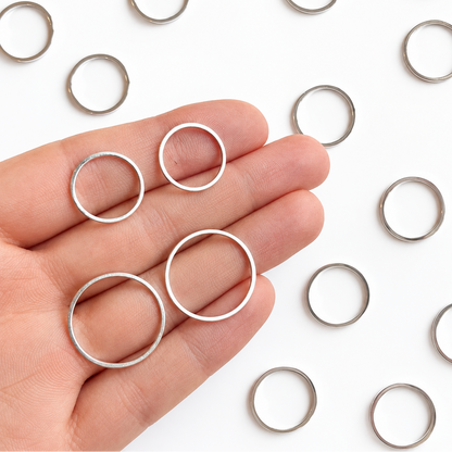 Hanger ring zilver