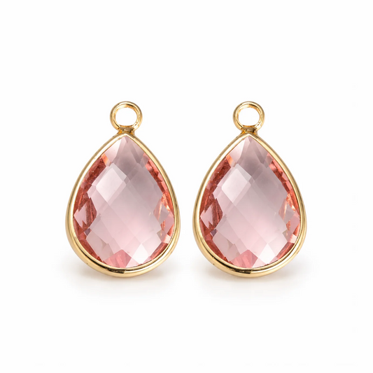 Hangers glas roze