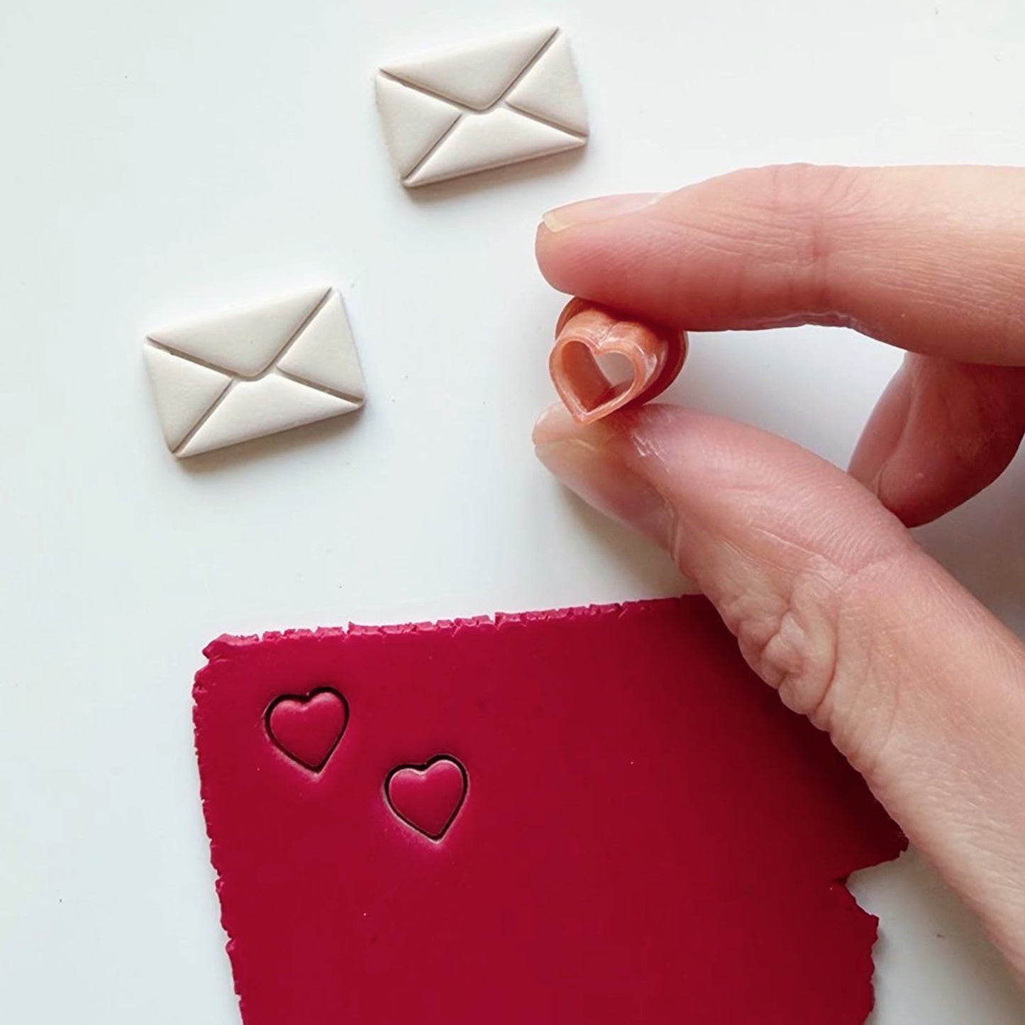 Envelop met hartje cutter