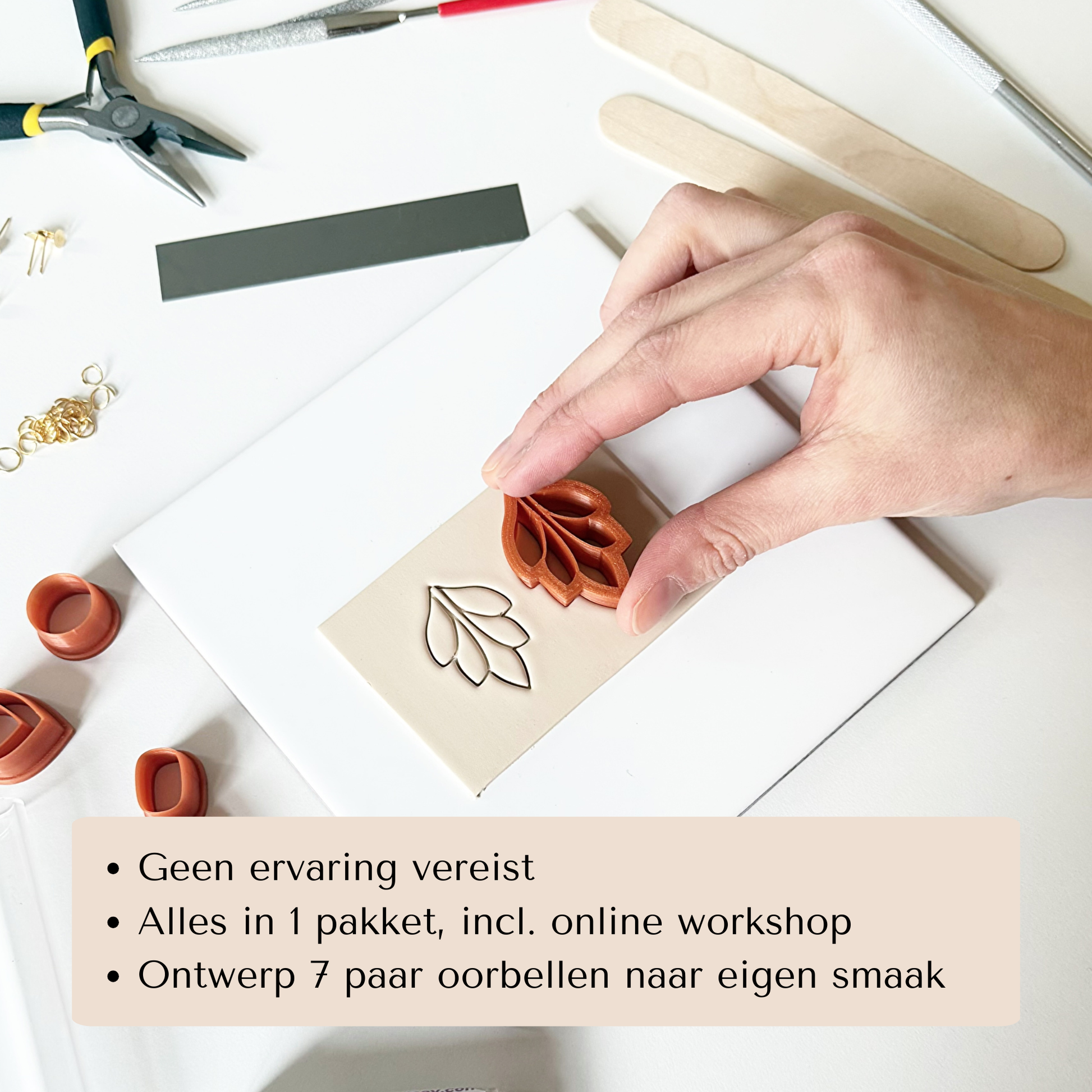 Grafische polymeerklei oorbellen maken? Wij helpen een handje
