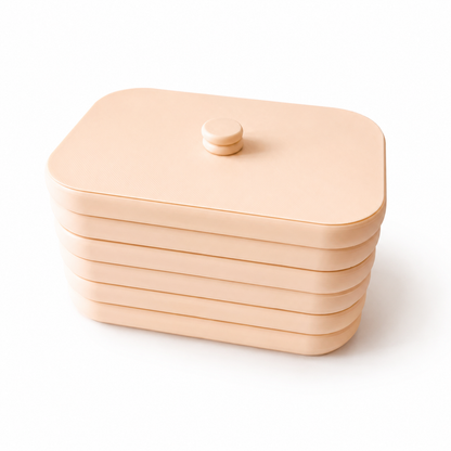 Juwelenorganizer voor het overzichtelijk bewaren van juwelen en juwelenonderdelen, perfect stapelbaar.