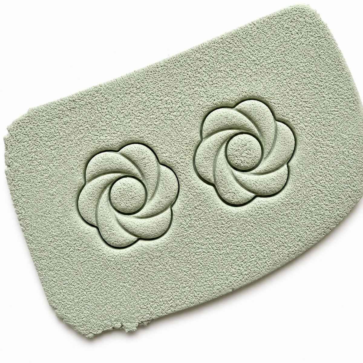 Krans cutter in polymeerklei gedrukt