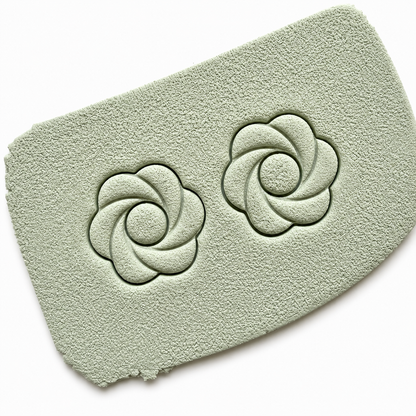 Krans cutter in polymeerklei gedrukt