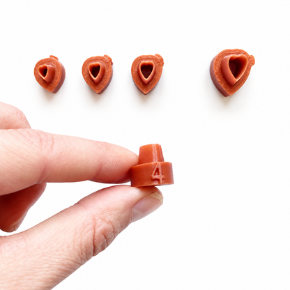 Micro bloemen cutters set 2 met nummering