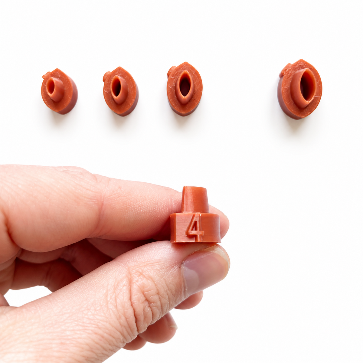 Micro bloemencutters set 3 met nummering 