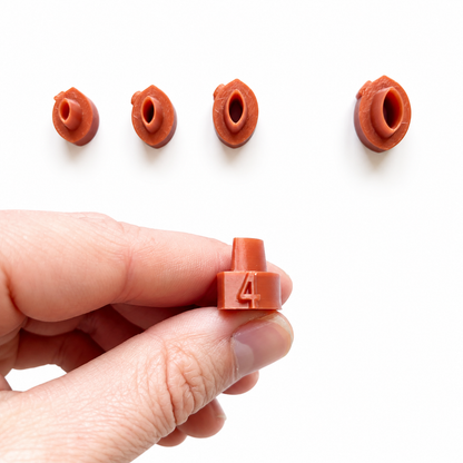 Micro bloemencutters set 3 met nummering 