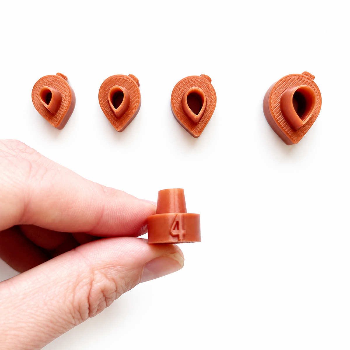 Micro bloemencutters set 1 met nummering