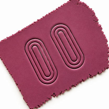 Noe cutter in polymeerklei gedrukt