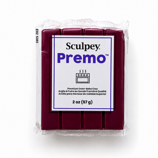 Pakje Sculpey Premo polymeerklei in de kleur Alizarin Crimson (donker bordeaux), 57 gram