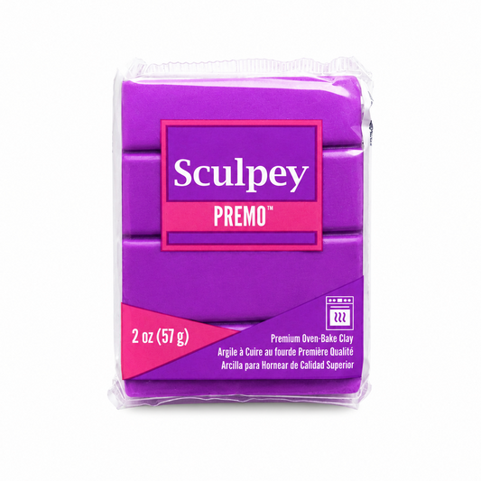 Pakje Sculpey Premo polymeerklei in de kleur Purple Pearl (paars), 57 gram