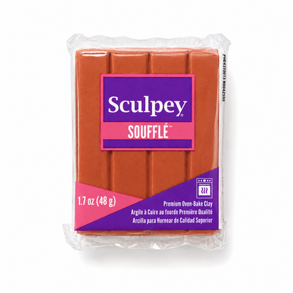 Pakje Sculpey Premo polymeerklei in de kleur Cinnamon (oranje/bruin), 48 gram