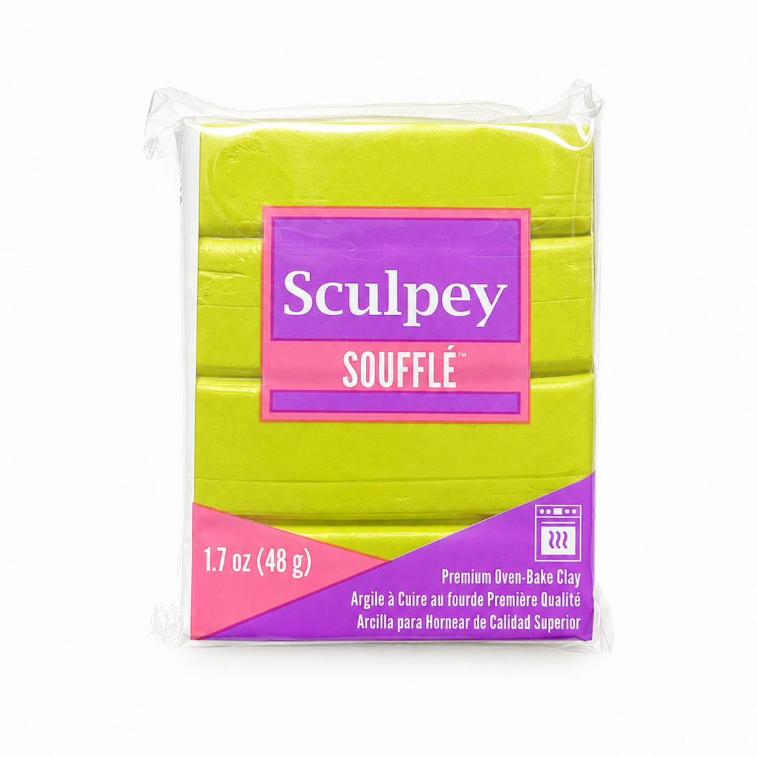 Pakje Sculpey Soufflé polymeerklei in de kleur Citron, 48 gram